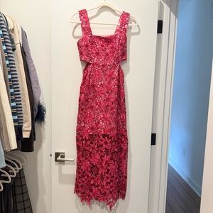 NWT Adalyn Rae Shawn Lace Cutout Dress in Pink